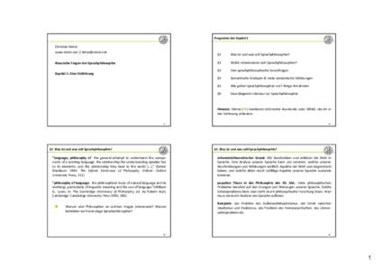 Microsoft PowerPoint - W10 01 Sprache Einführung FIN.ppt