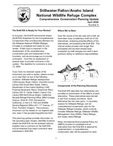 Stillwater/Fallon/Anaho Island National Wildlife Refuge Complex Comprehensive Conservation Planning Update April 2000 Number 6