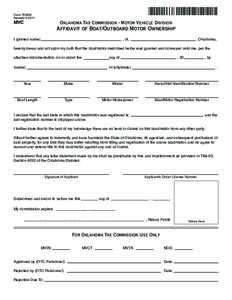 Form 753BM Revised[removed]MVC  Oklahoma Tax Commission - Motor Vehicle Division