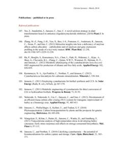 Jansson / Thylakoid / Photosystem I / Cyanobacteria / Biology / Photosynthesis / Synechocystis