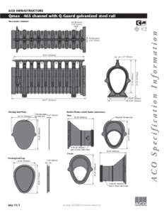 ACO INFRASTRUCTURE  Qmax[removed]channel with Q-Guard galvanized steel rail C