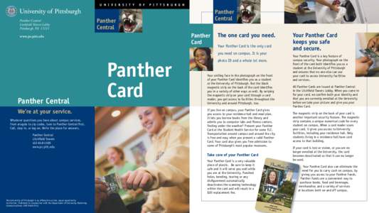 Card reader / Pittsburgh Panthers / Sports in the United States / Pennsylvania / Payment systems / Upper campus residence halls / Litchfield Towers / Credit card / Petersen Events Center