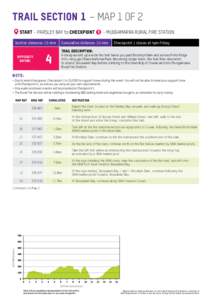 TRAIL SECTION 1 – MAP 1 OF 2 START – PARSLEY BAY to CHECKPOINT Section distance: 15.4km DIFFICULTY RATING: