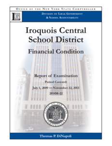 Iroquois Central School District - Financial Condition