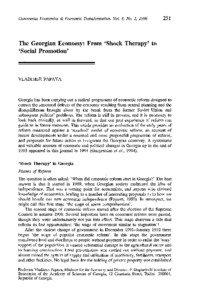 Leszek Balcerowicz / Economic disasters / Financial crises / Balcerowicz Plan / Shock therapy / Economy of Georgia / Georgia / Hyperinflation / Economy of Russia / Economics / Vladimer Papava / Economy of Poland