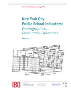 New York City Independent Budget Office  Fiscal Brie New York City Public School Indicators: