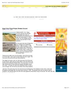 News10.net - Huge Yuba Flood Project Breaks Ground  Home News