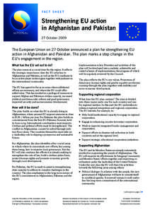 FA C T S H E E T  Strengthening EU action in Afghanistan and Pakistan 27 October 2009