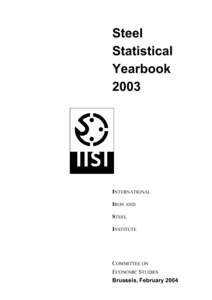 Steel Statistical Yearbook[removed]INTERNATIONAL