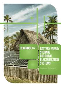 Battery Energy Storage for Rural Electrification Systems Guidance Document