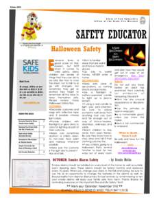 Smoke detector / Halloween / Trick-or-treating / Alarm devices / Candle / Safety / Alarms / Security