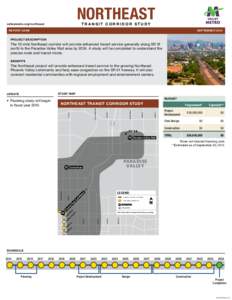 northeast tra n s i t corr i dor s tud y valleymetro.org/northeast REPORT CARD