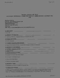 East St. Louis School District 189 Financial Oversight Panel Meeting Agenda - January 28, 2013