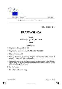 [removed]EUROPEAN PARLIAMENT Delegation for relations with the Mashreq countries  DMAS_OJ(2011)0413_1