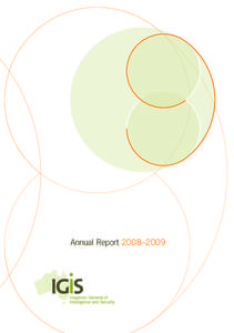 Annual Report 2008–2009  Key points Ian Carnell Inspector-General