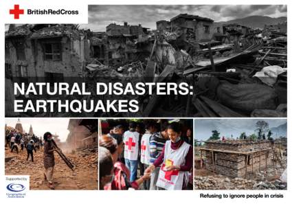 NATURAL DISASTERS: EARTHQUAKES Supported by  Natural disasters: earthquakes – Index