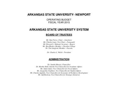 ARKANSAS STATE UNIVERSITY-NEWPORT