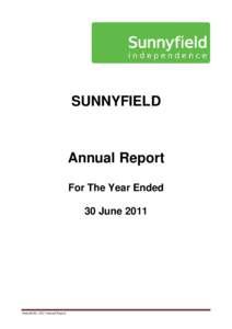 5. Annual Report - Sunnyfield Consolidated Final 2