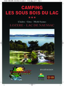 CAMPING LES SOUS BOIS DU LAC FLASH DEPLIANT 2010:Mise en page