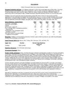 Mineral Commodity Summaries 2015