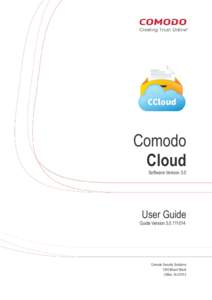 Comodo Cloud Software Version 3.0 User Guide Guide Version[removed]