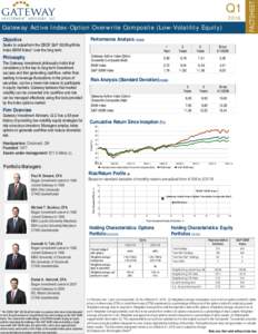 2016  Gateway Active Index-Option Overwrite Composite (Low-Volatility Equity) FACTSHEET