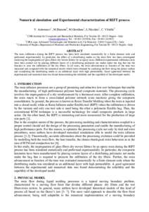 Numerical simulation and Experimental characterization of RIFT process V. Antonucci1 , M.Durante3, M.Giordano1, L.Nicolais1, C. Vitiello2 1 CNR-Institute for Composite and Biomedical Materials, P.le TecchioNa