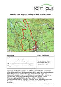 Braunlage große Runde Bode Achtermann