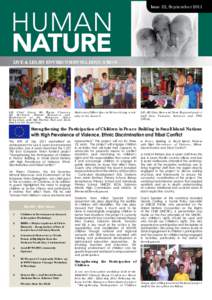 HUMAN NATURE Issue 22, September[removed]LIVE & LEARN ENVIRONMENTAL EDUCATION
