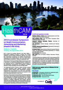 Australasian Symposium on Health Communication, Advertising and Marketing (Health CAMBrisbane, Australia