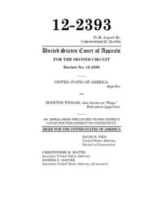 April 8, 2013 US v. Wiggin 2nd circuit brief