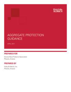 AGGREGATE Service AreaPROTECTION Qualifications GUIDANCE (Univers Light 30pt) APRIL 2014