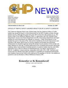 NEWS CONTACT: Officer M.A. Williford Officer Craig Kuehl