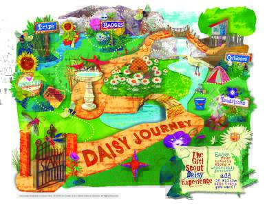 Daisy map illustrated by Susan Swan. © 2009 Girl Scouts of the United States of America. All Rights Reserved.   