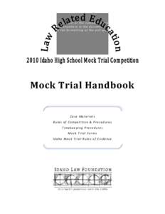 Legal education / Legal research / Mock trial / Evidence / Federal Rules of Civil Procedure / Ultimate issue / Law / United States evidence law / Evidence law