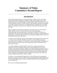 Training and Enterprise Council / Politics / Public bodies of the Scottish Government / Local enterprise company / Governance / School governor / Local government / National Audit Office / Housing association / Accountability / Ethics / United Kingdom