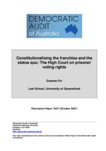 Microsoft Word - Constitutionalising the Franchise - Dem Audit Oct 2007.docx