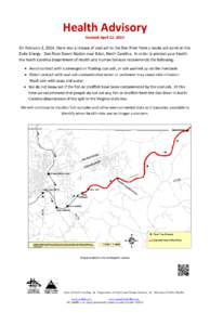 Health Advisory Revised April 22, 2014 On February 2, 2014, there was a release of coal ash to the Dan River from a waste ash pond on the Duke Energy - Dan River Steam Station near Eden, North Carolina. In order to prote