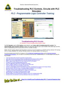 Programmable logic controller / Ladder logic / Troubleshooting / Industrial automation / Technology / Automation / Electronic design automation