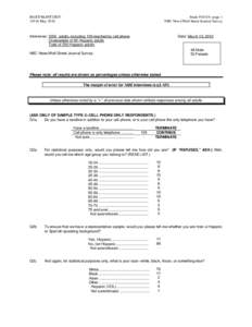 Conservatism in the United States / Late-2000s financial crisis / Tea Party movement / Survey methodology / Barack Obama / Politics of the United States / Statistics / United States