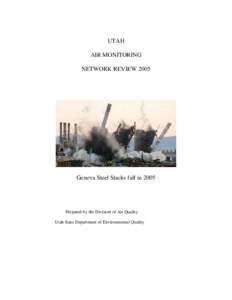 Air pollution / Salt Lake City / Earth / Geography of the United States / Utah / Wasatch Front / Air quality