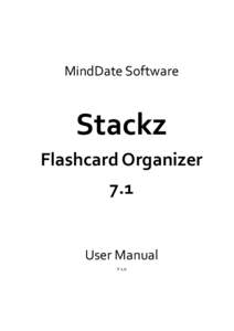 MindDate Software  Stackz Flashcard Organizer 7.1