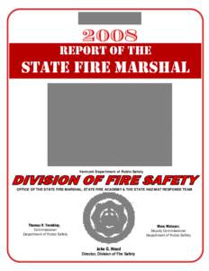 2008  REPORT OF THE STATE FIRE MARSHAL