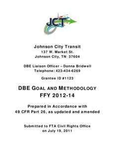 Microsoft Word - DBE Goal - Cover Page.docx