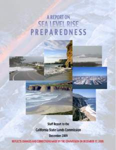 A REPORT ON  SEA LEVEL RISE P R E P A R E D N E SS  Staff Report to the