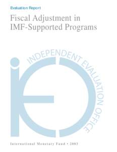 Fiscal Adjustment in IMF-Supported Programs