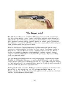 "The Ranger pistol"