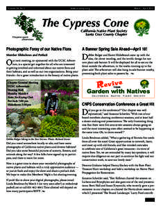 Volume 40, No 2	  www.cruzcnps.org March – April 2015