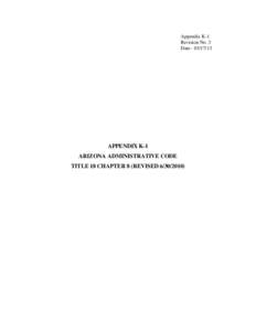 APPENDIX K1: Waste Programs Division: Hazardous Waste Permits Unit: Clean Harbors Arizona, LLC: Hazardous Waste Permit Modification