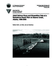 U. S. Department of the Interior Bureau of Land Management BLM-Alaska Open File Report 85 BLM/AK/ST[removed]February 2002